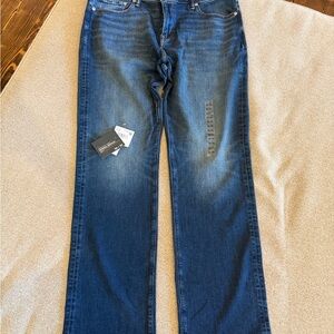 American Eagle Outfitters Dark Blue Relaxed Bootcut Jeans